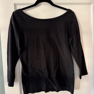 J. Crew Black Long Sleeve Top